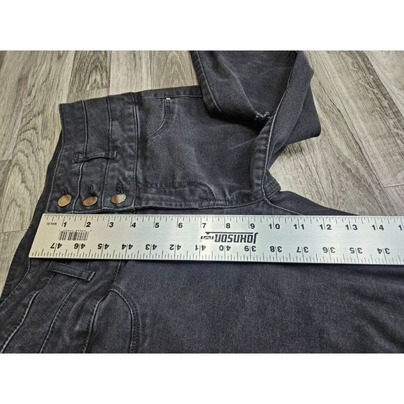 (3/$35) Refuge Womens Size 4 Distressed Skinny Black Denim Jeans - Picture 9 of 10